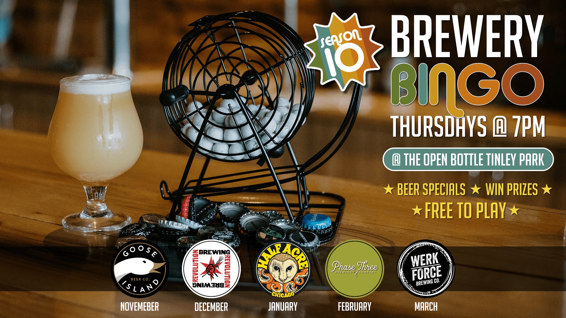 Event: Brewery Bingo at Tinley Park