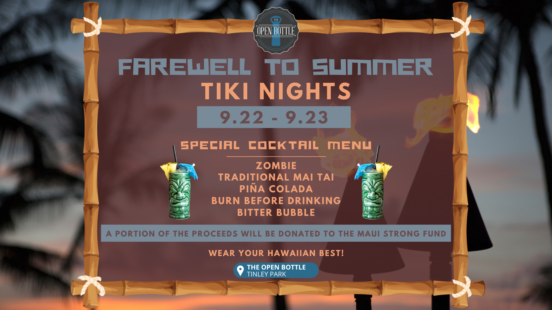 Event: Farewell to Summer Tiki Nights