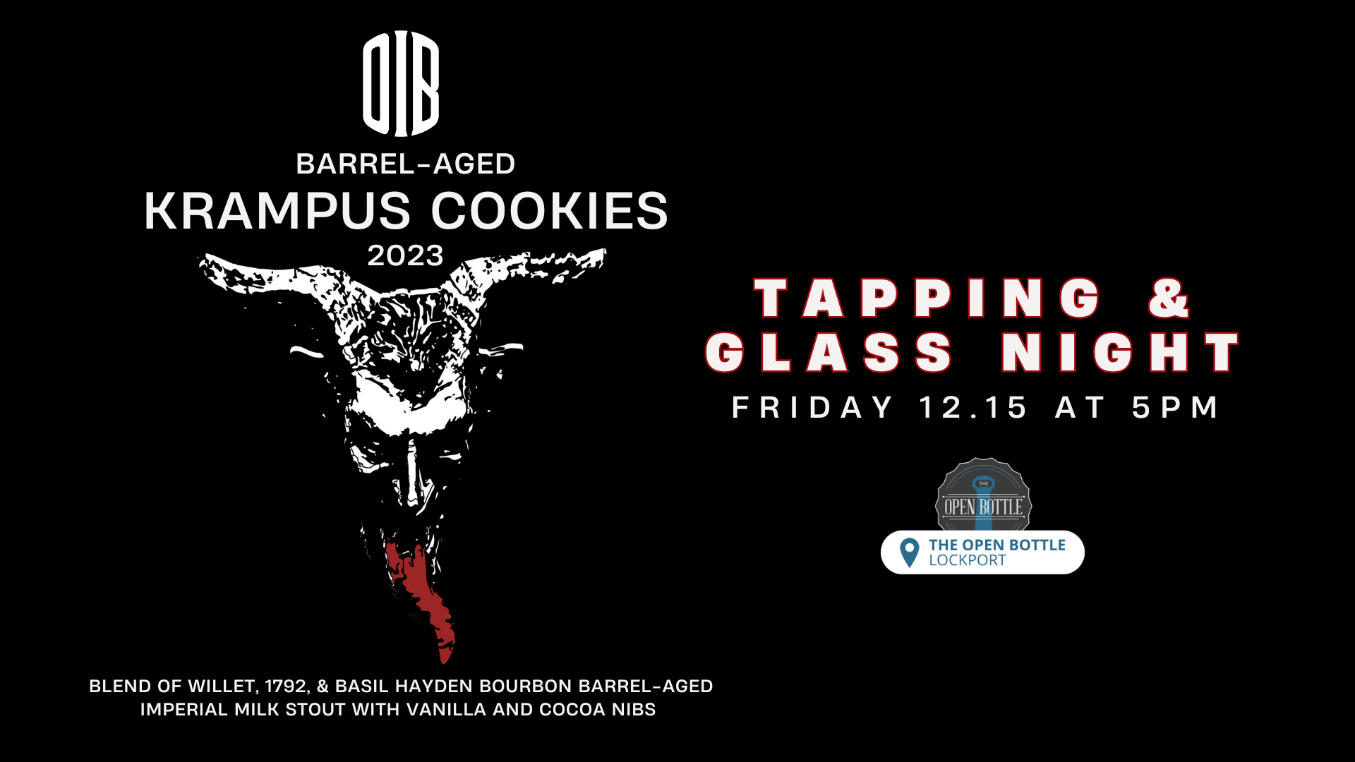 Event: Old Irving Barrel-Aged Krampus Cookies Tapping & Glass Night