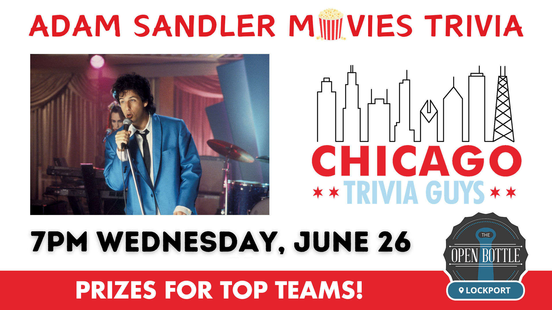 Event: Adam Sandler Movies Trivia with Chicago Trivia Guys